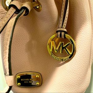Michael Kors Pink Draw String Purse